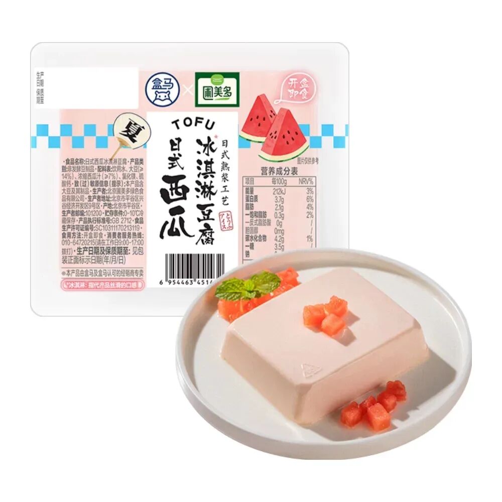 盒马「西瓜味豆腐」被抢光，豆腐越来越不像一道食材了-FoodTalks全球