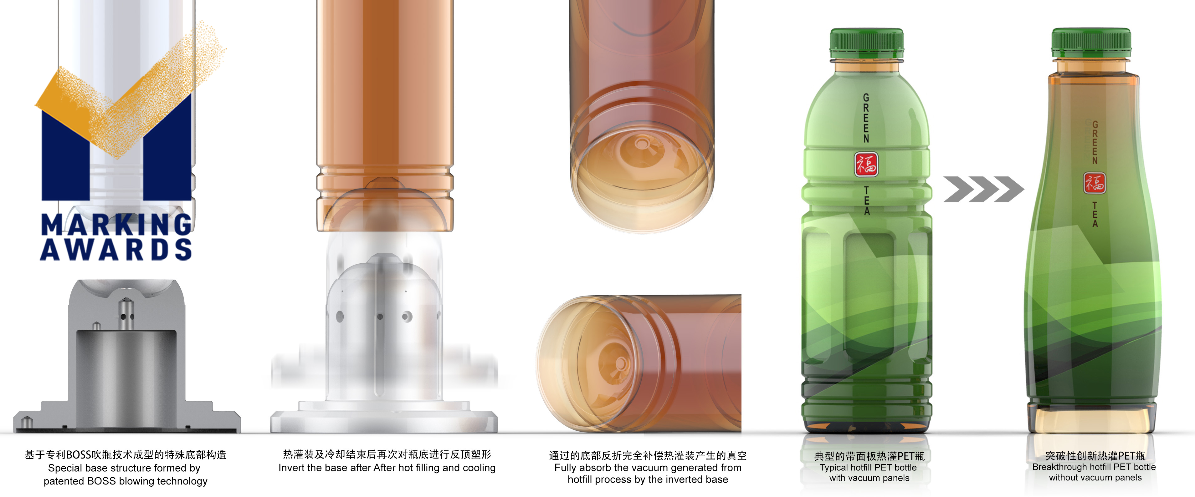 PET Hot-Fill Beverage Bottles