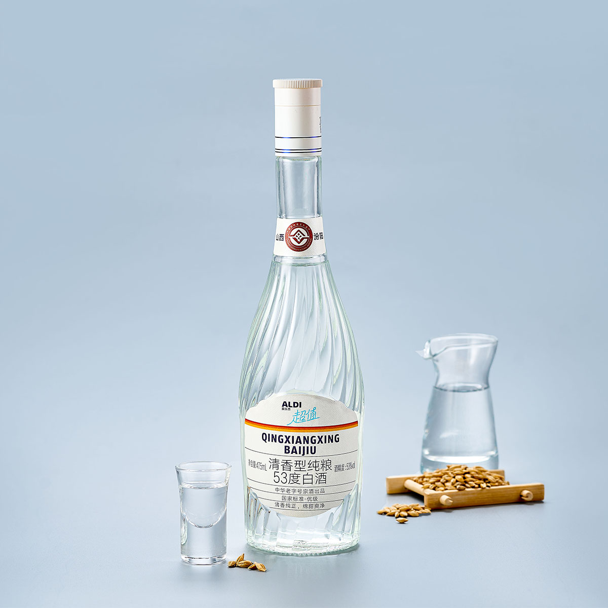 超值清香型纯粮53度白酒475mL-奥乐齐-FoodTalks食品产品库