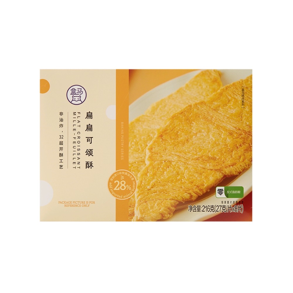 盒马 扁扁可颂酥 216g-盒马-FoodTalks食品产品库