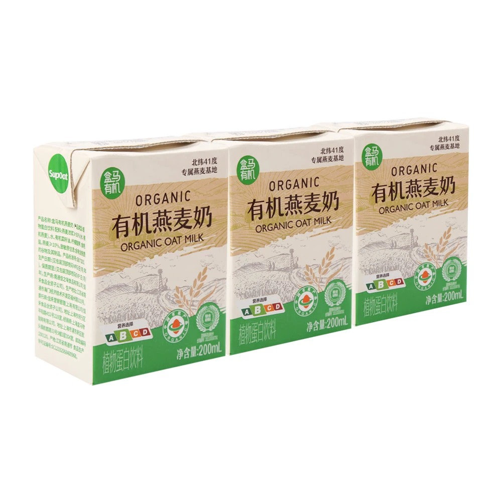 盒马有机 燕麦奶 200mL*3-盒马-FoodTalks食品产品库