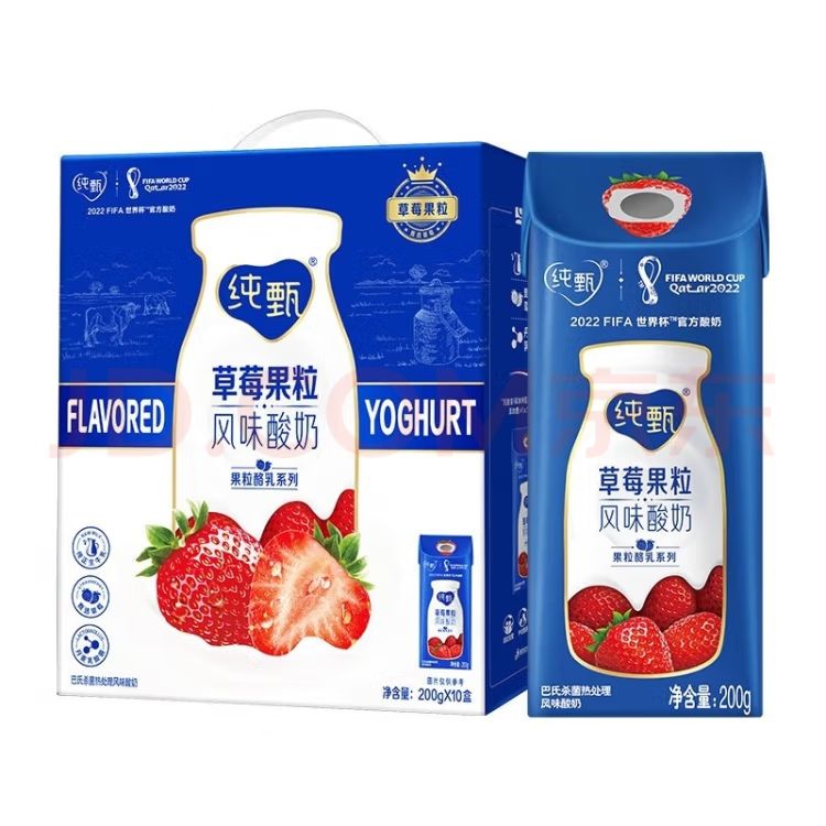 纯甄草莓味酸奶-蒙牛-FoodTalks食品产品库