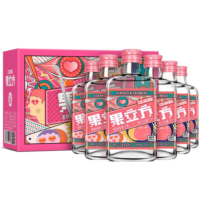 江小白果立方23度蜜桃味果汁酒-江小白-FoodTalks食品产品库