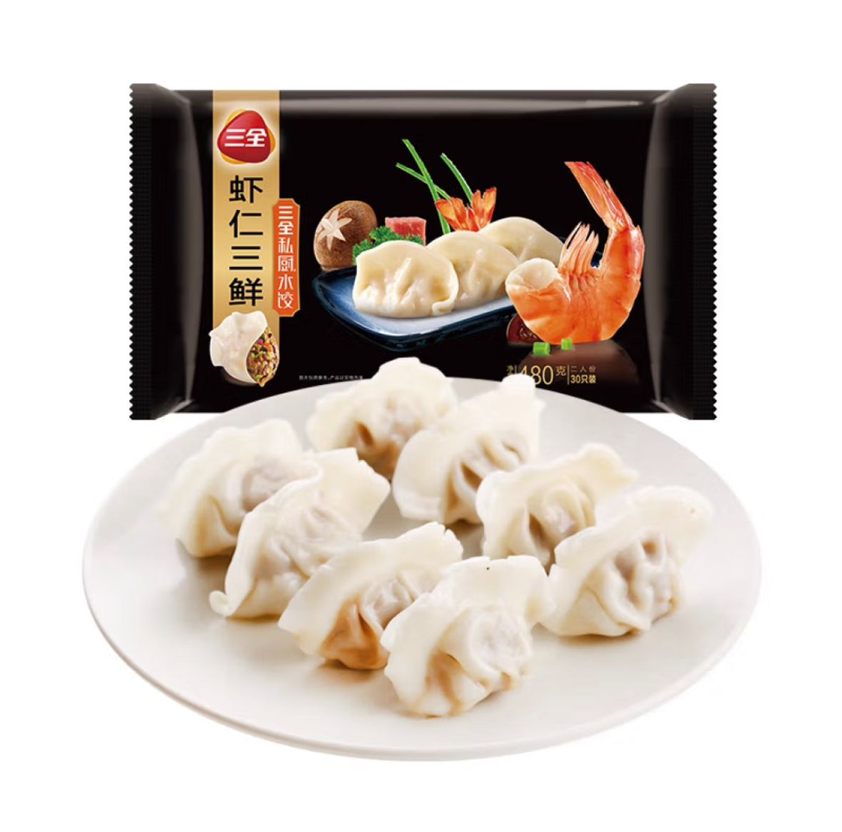 三全私厨虾仁三鲜水饺-三全食品-FoodTalks食品产品库
