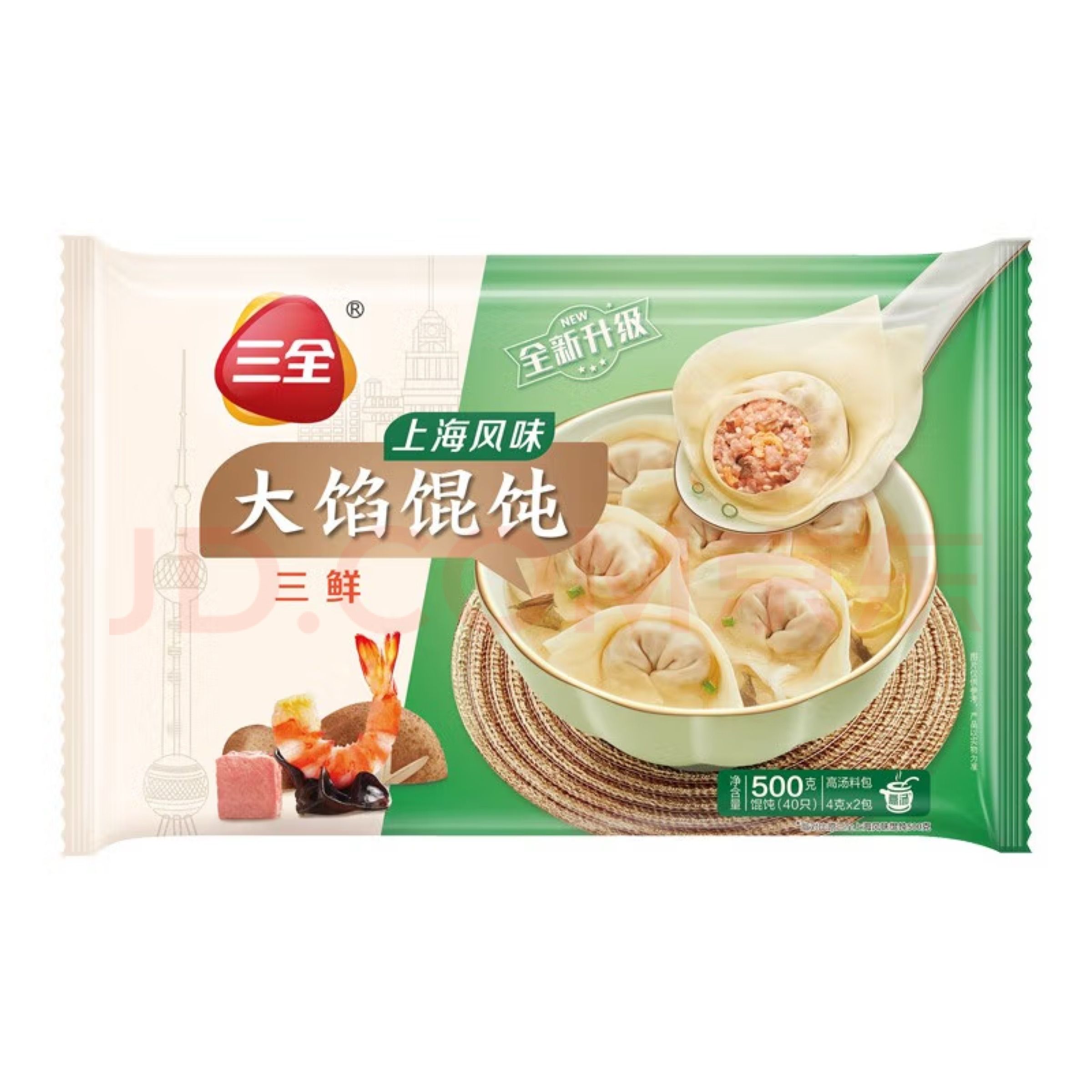 三全上海风味大馅三鲜馄饨-三全食品-FoodTalks食品产品库