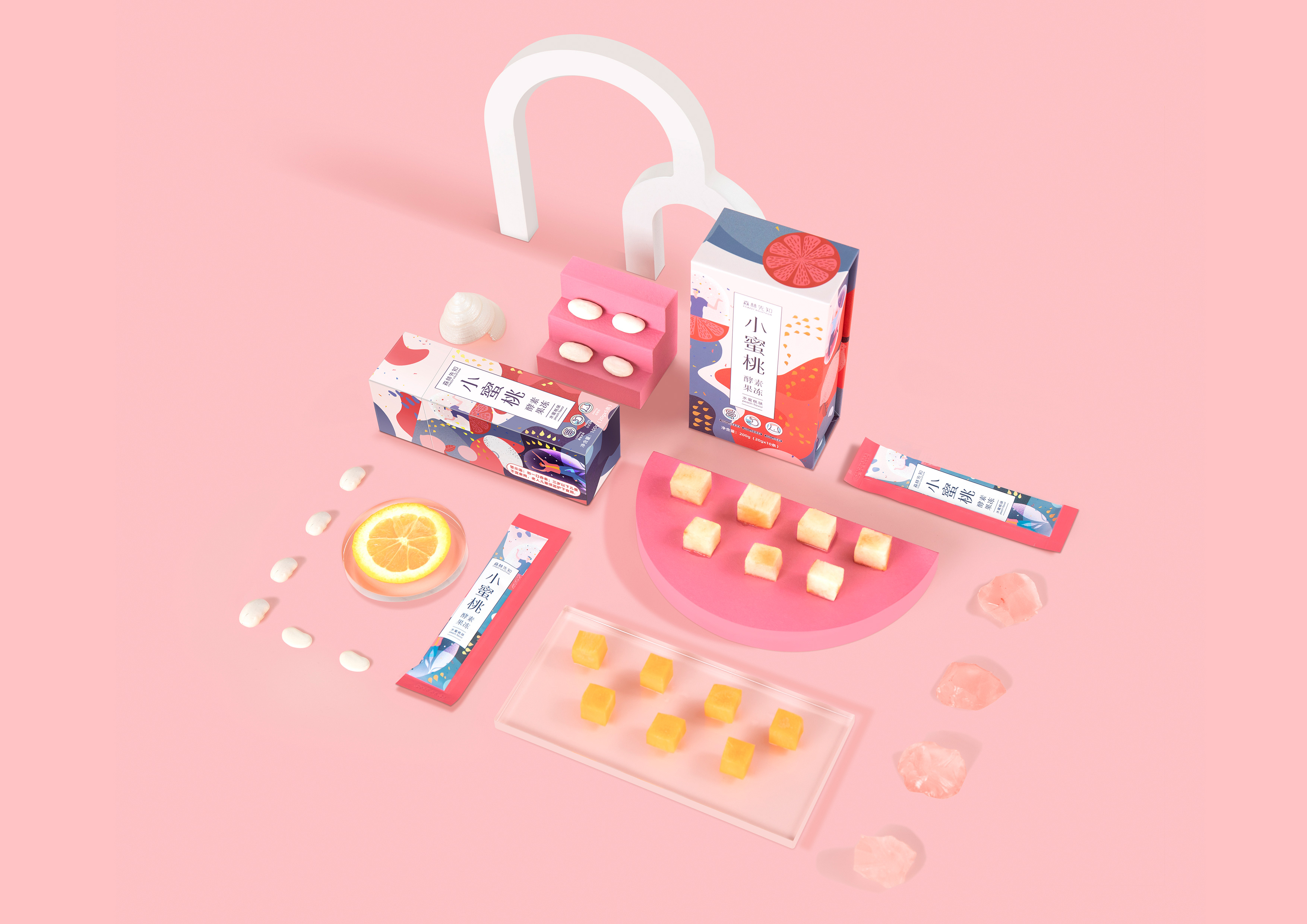 小蜜桃酵素果冻1