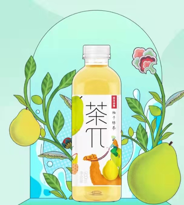 农夫山泉旗下茶π900ml畅饮装推出新口味西柚茉莉花茶和柚子绿茶