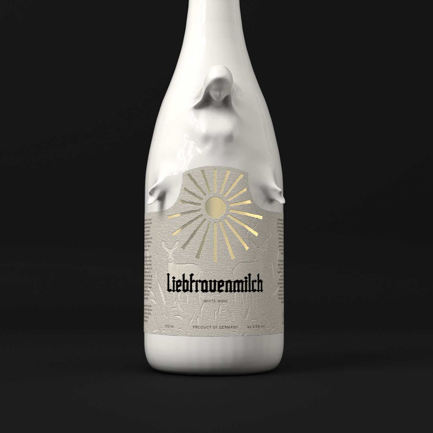这瓶立体的「葡萄酒」,好似天使与魔鬼的相拥 | 食装 - LIEBFRAUENMILCH白葡萄酒-FoodTalks全球食品资讯