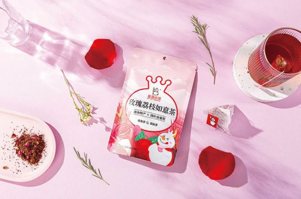 蜜雪冰城玫瑰荔枝如意袋泡茶