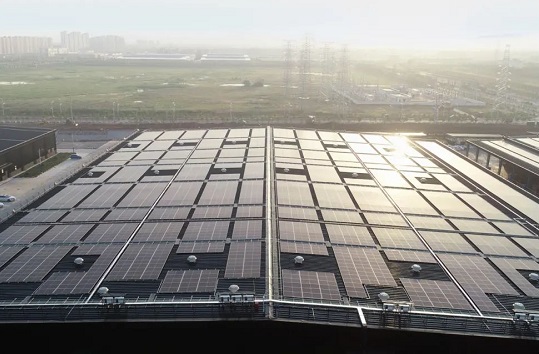 工厂屋顶太阳能光伏系统