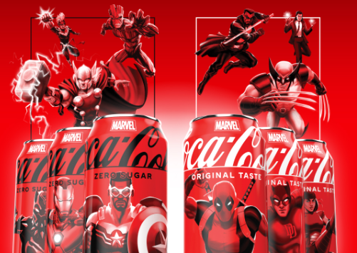 可口可乐×漫威联名！一次集结了30+位超级英雄和反派角色