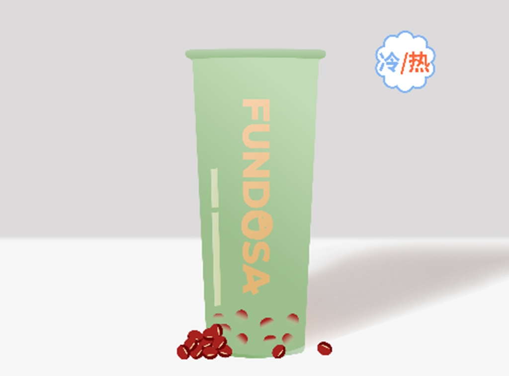 红豆抹茶奶绿