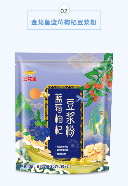 金龙鱼蓝莓枸杞豆浆粉
