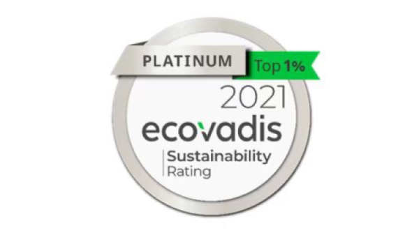 2021年芬欧蓝泰再次被授予EcoVadis可持续发展白金级认可