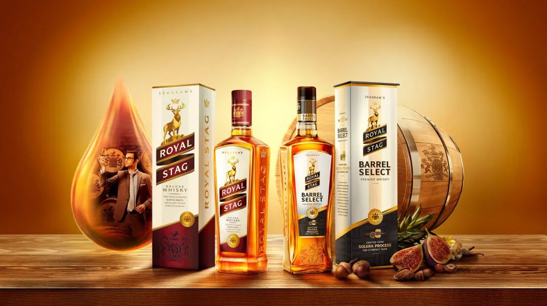 Royal Stag，保乐力加旗下的印度品牌，2021年全球销量第四