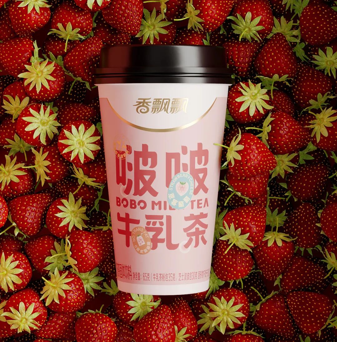 香飘飘相继推出多款新品包装设计:霸气椰椰系列,啵啵牛乳茶…-food