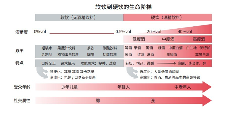 软饮到硬饮的生命阶梯