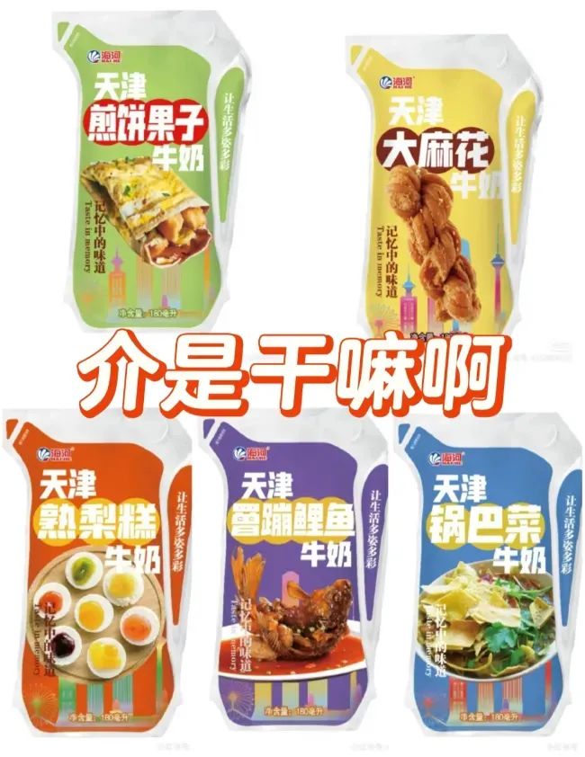 海河乳品的风味奶概念图