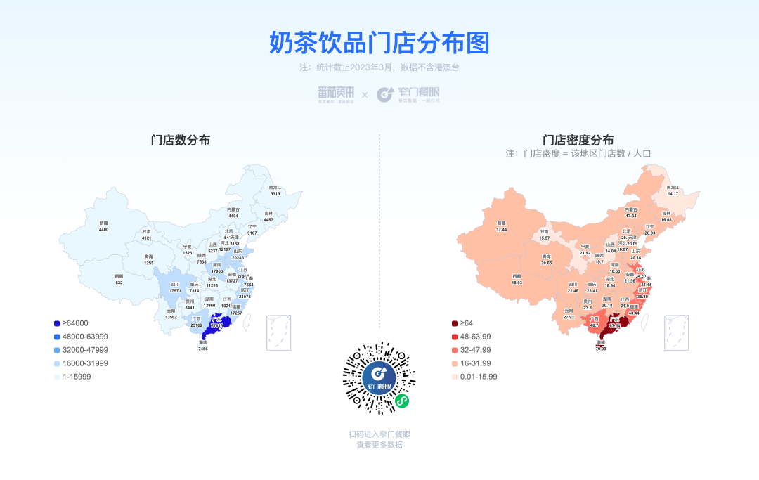 茶饮类门店分布图