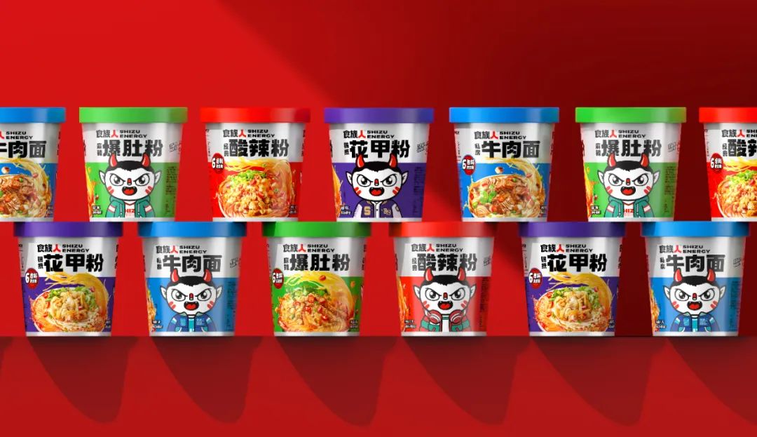 食族人新酸辣粉包装图