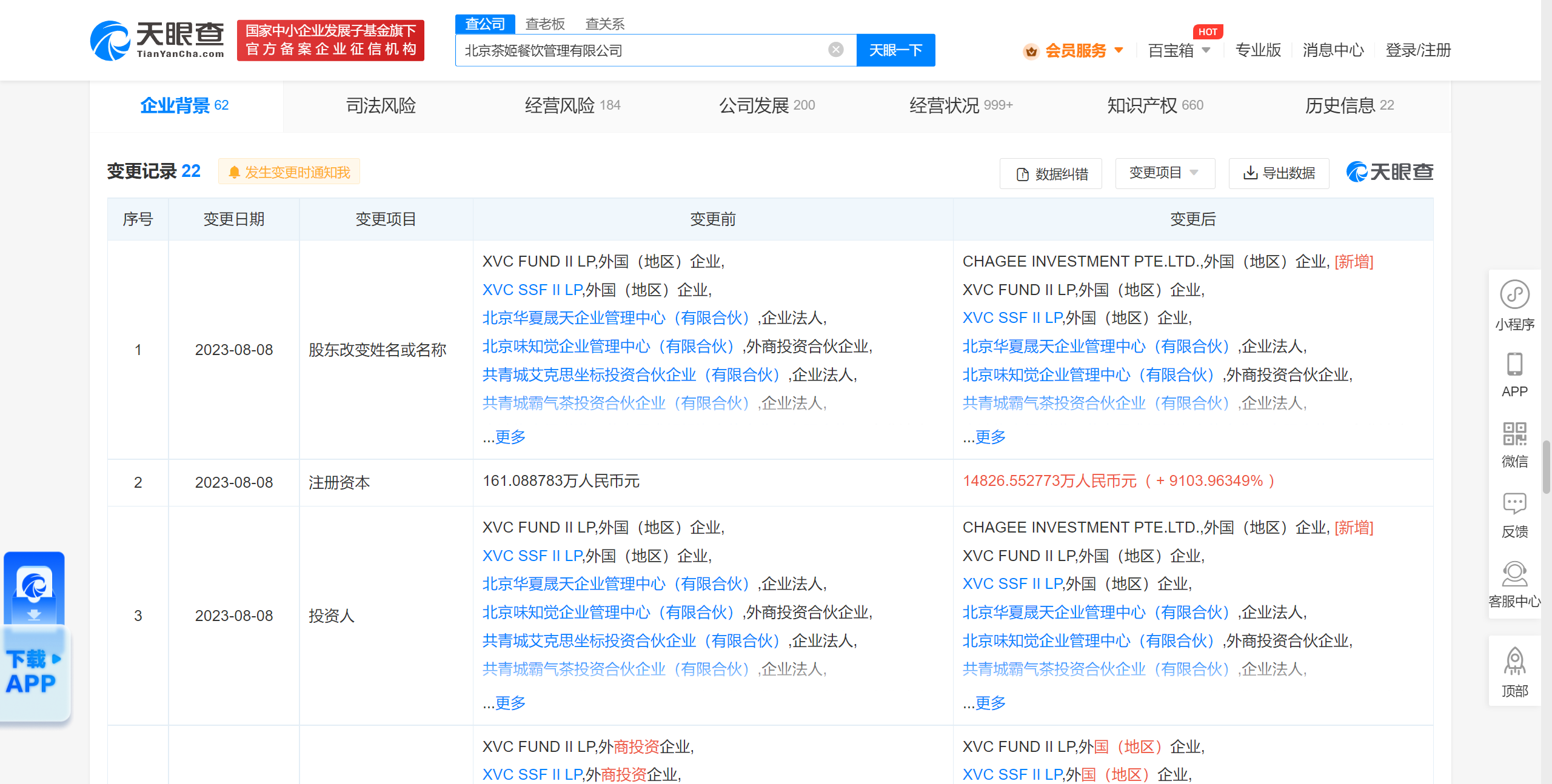 北京茶姬餐饮管理有限公司增资至1.48亿元-FoodTalks全球食品资讯