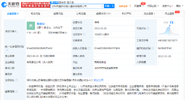 深圳市美好自有力量投资有限公司