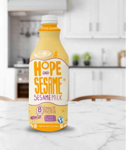 Hope and Sesame – Unsweetened Vanilla Chilled Sesamemilk