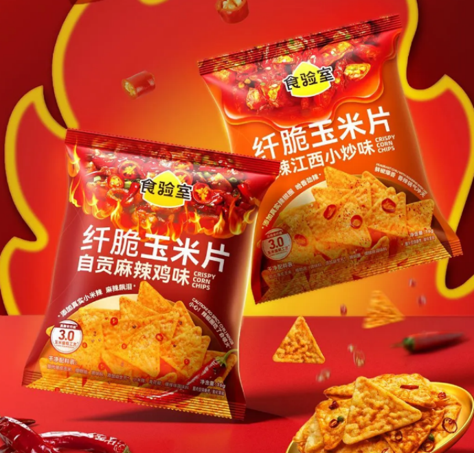 纤脆玉米片自贡麻辣鸡味 香辣江西小炒味