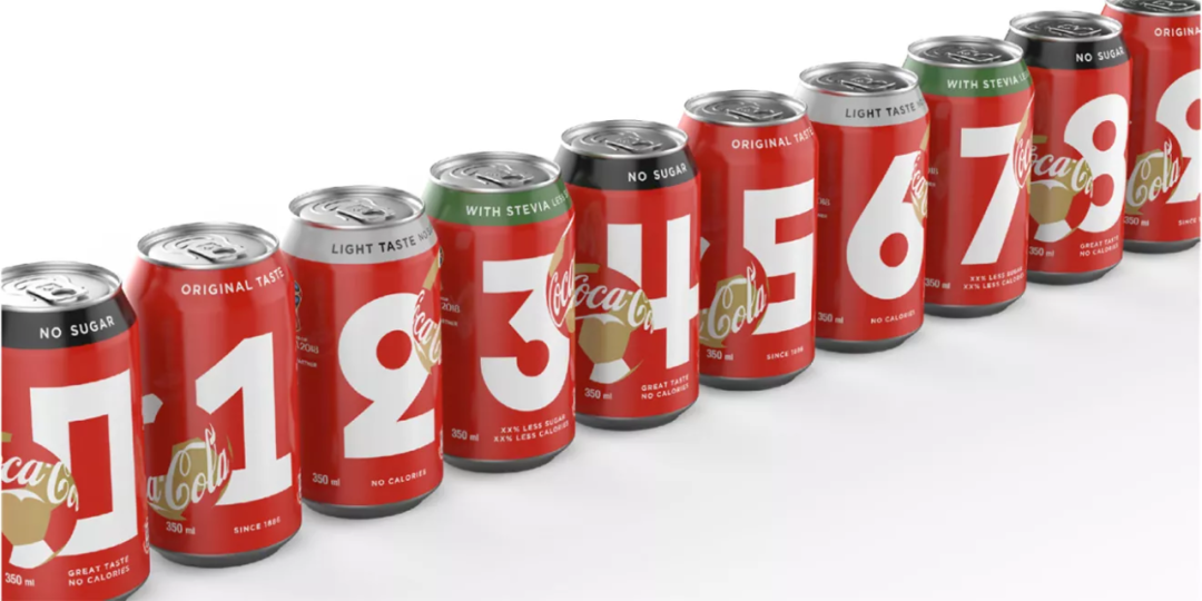 可口可乐2018年世界杯数字罐