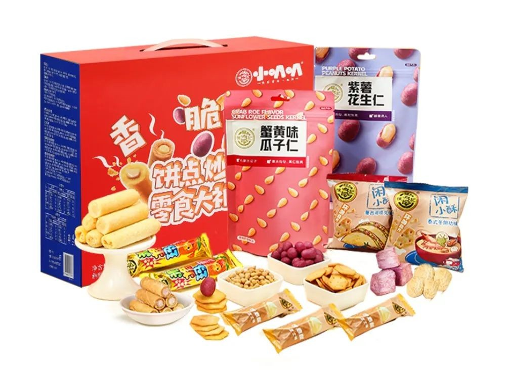 “坚果+糖点”的礼盒