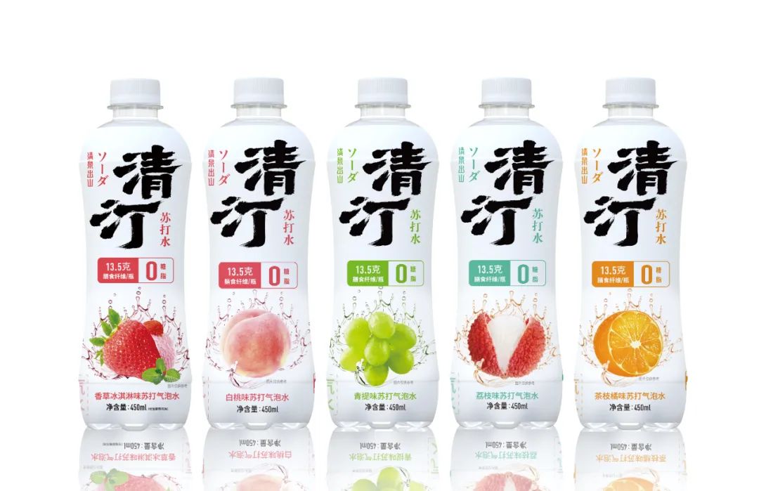 清汀系列气泡水图片来源:清汀