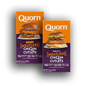 QUORN MEATLESS HOMESTYLE & KICKIN' CHIQIN植物鸡肉饼