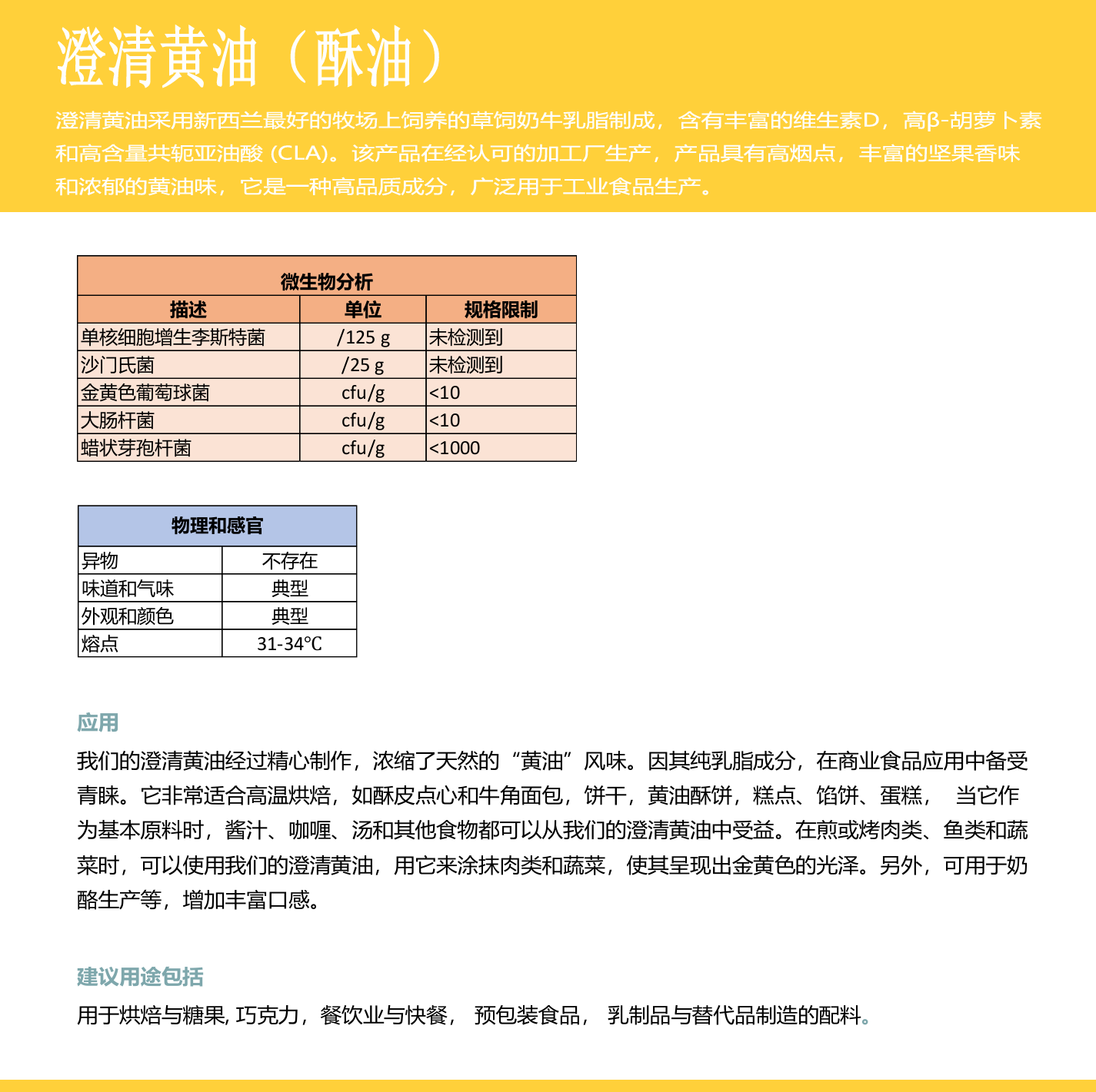 澄清黄油(脂肪近100%) 新西兰进口 大黄油