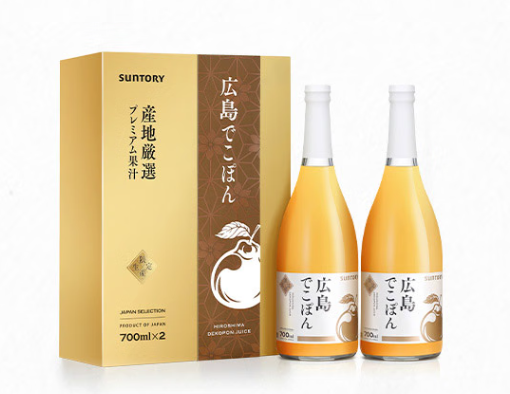 三得利日本致格橘子汁双瓶装礼盒