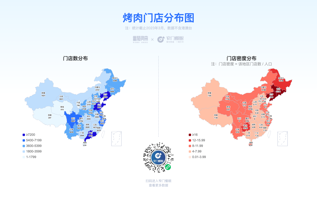 西式烤肉门店分布图