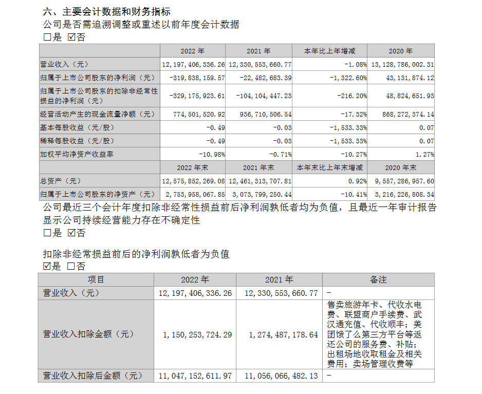 中百集团发布2022年年度报告