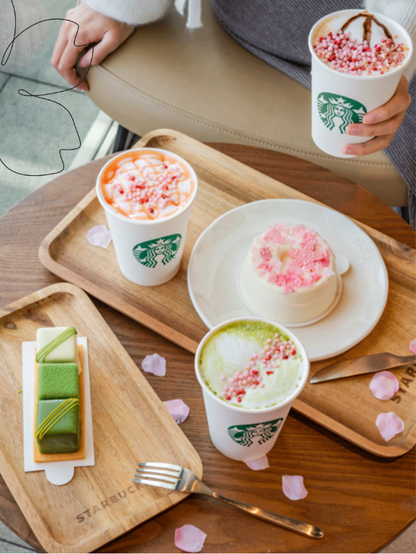 盛樱蜜桃乳酪拿铁