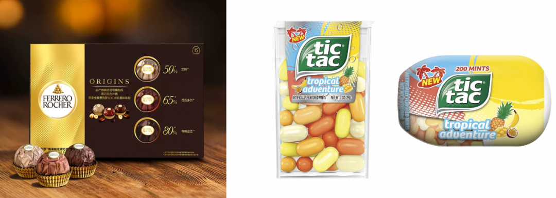 费列罗Rocher Origins全新高端黑巧、Tic Tac Tropical Adventure热带果味糖